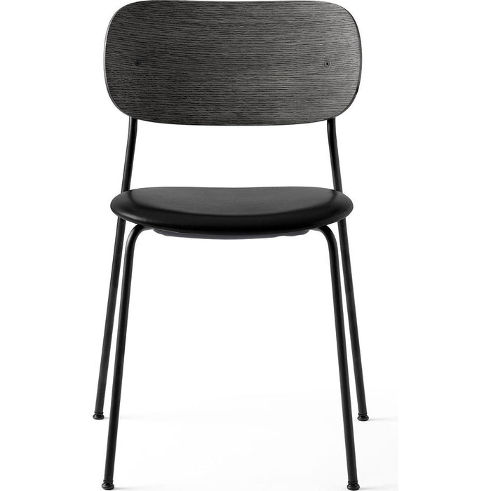 Photo of Co Chair Black Steel Base Black Oak, Leather Dakar 0842 - Matstolar - Norm Architects - Svart - Läder/metall/trä