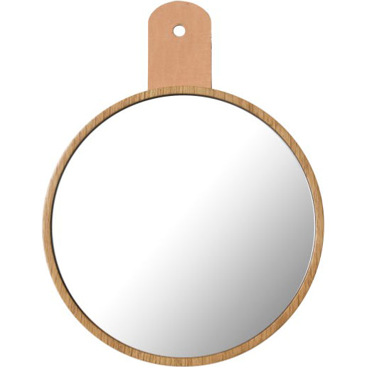 Photo of Q5 Allé Mirror To Hook Oak Nature Lacquered
