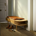 Thumbnail photo of F24 Radius Bench Oak Nature Lacquered