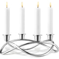 Season Candleholder Mirror - Candlesticks & Candle Holders - Maria Berntsen - Silver