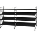 Thumbnail photo of String Headboard 85, Black, 2-pack - Shelving - Nils Strinning - Black - Metal