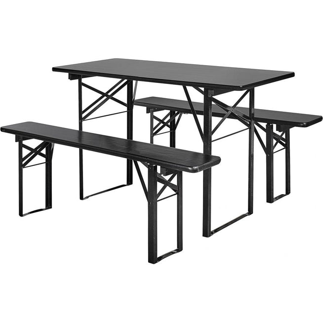 Photo of Table with benches set black