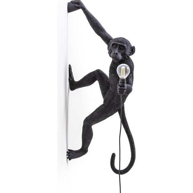 Photo of Monkey Lamp Outdoor Hanging Right Hand/black - Vägglampor - Marcantonio Raimondi Malerba - Svart