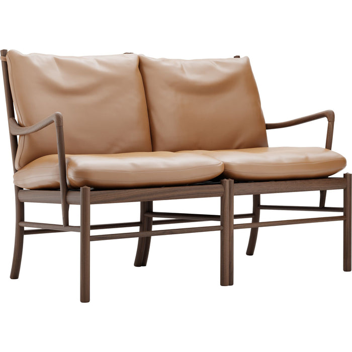 Photo of Carl Hansen - OW149-2 - Colonial Sofa, Oiled Walnut, Leather Group B Thor