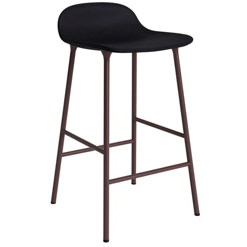 Photo of Form Bar Stool 65 Cm Full Upholstery Steel Brown Steel