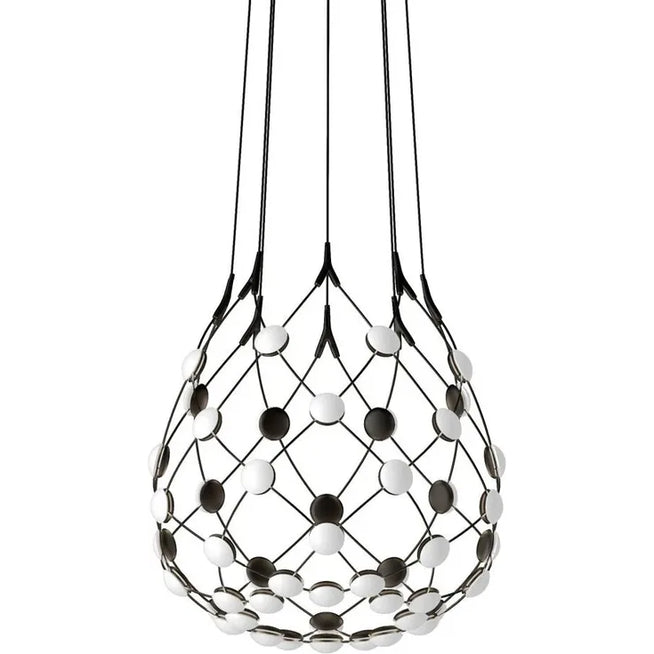 Photo of Mesh D86 Ø55 cm - Chandeliers - Francisco Gomez Paz,Paolo Rizzatto - Black