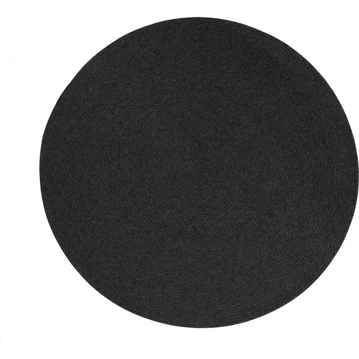 Photo of Circle Rug Round Dark Grey