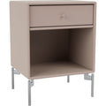 Thumbnail photo of Dream Nightstand - Mushroom / Matt Chrome Legs - Sängbord - Peter J. Lassen - Beige - Mdf
