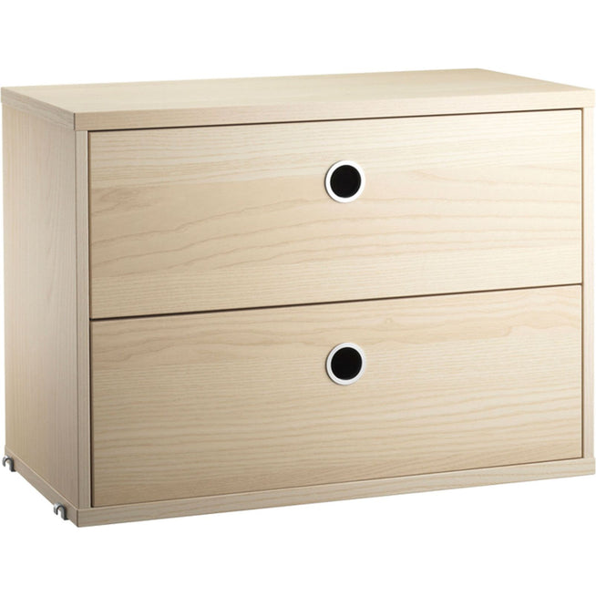 Photo of String drawer unit 58x30, Ash - Shelving - Nils Strinning - Wood-coloured - Wood