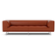 4511 Delphi 3. Pers sofa L: 240 cm - Cognac 370/brushed aluminium