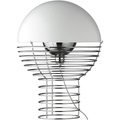 Thumbnail photo of Wire Table Lamp Ø40 Cm Chrome/white - Bordslampor - Verner Panton - Vit