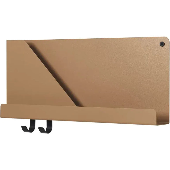 Photo of Folded Shelves Small, Burnt Orange - Vägghyllor - Johan Van Hengel - Svart - Metall