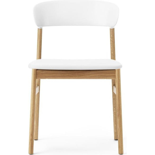 Photo of Herit Stol / Polstret - Spisebordsstol - White (spectrum Leather) - L: 50 X D: 51 X H: 78,5 X Sh: 45 Cm