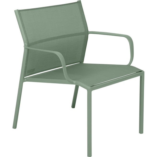 Photo of Cadiz Low Armchair Cactus 82 - Outdoor dining chairs - Antoine Lesur - Green - Metal/synthetic