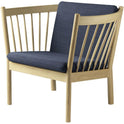 J146 Easy Armchair - lacquered oak, dark