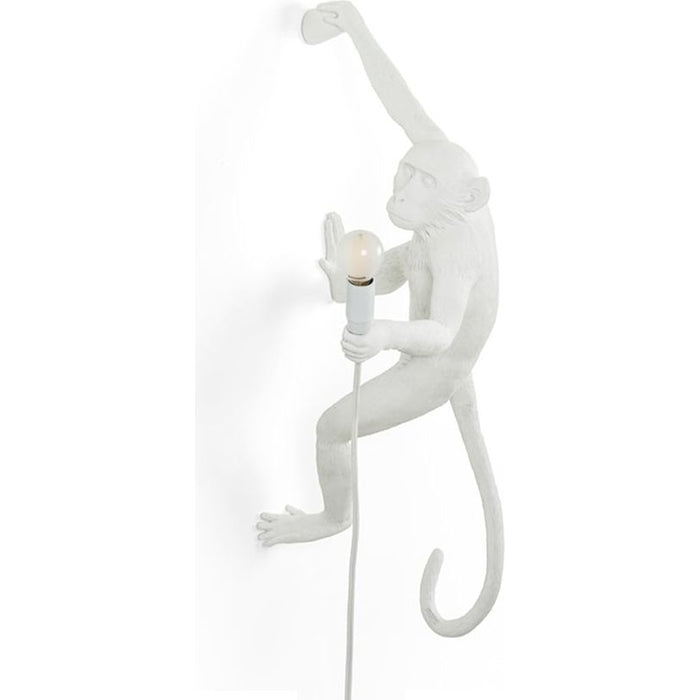 Photo of Monkey Lamp Hanging Right Hand/white - Vägglampor - Marcantonio Raimondi Malerba - Vit