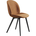 Beetle Dining Chair, Fully Upholstered, Plastic Base