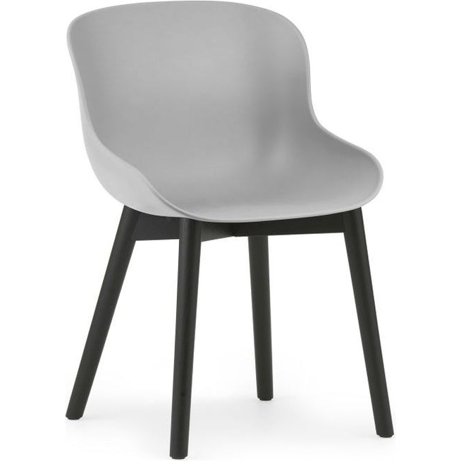 Photo of Hyg Chair Wood - Dining Chair - Grey - Black Oak - H: 84 x L: 54 x D: 53.5 x Sh: 46 cm