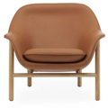 Thumbnail photo of Drape Chair Low - Lænestol - Ultra Leather / Oak - H85 X W93 X D81 X Sh43 Cm
