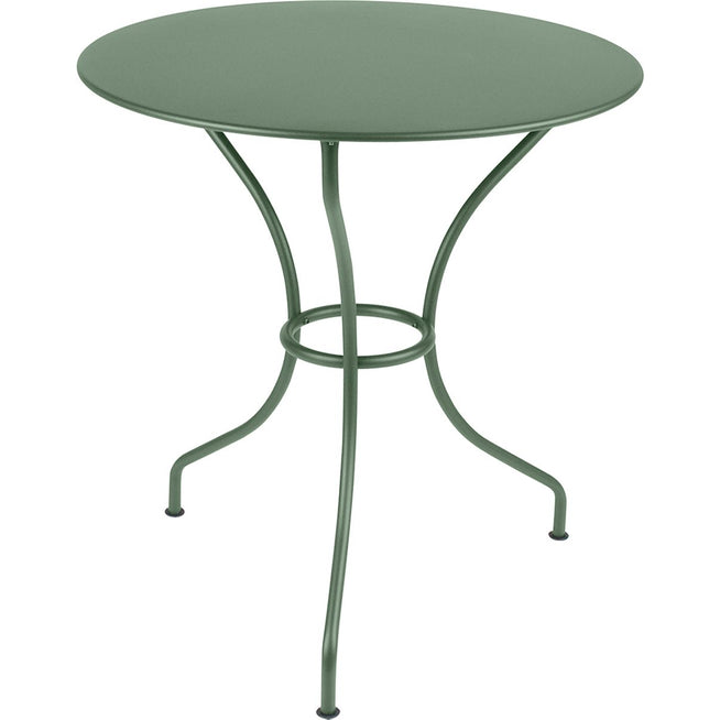 Photo of Opéra+ Pedestal Table Ø 67 cm, Cactus - Outdoor dining table - Green - Metal