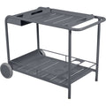 Luxembourg Side Bar/trolley Bar, Anthracite - Small Tables & Outdoor Side Tables - Frédéric Sofia - Grey - Metal