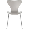 Thumbnail photo of 3107 Sjuan, lacquered beech veneer, Nine Grey - Dining chairs - Arne Jacobsen - Grey - Metal/wood