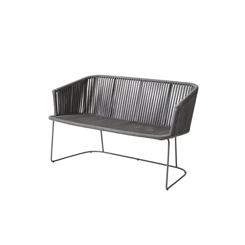Moments Dinging Matbänk, Cane-line Soft Rope, Grey,no Cushion - Utomhussoffor - Foersom & Hiort-lorenzen Mdd