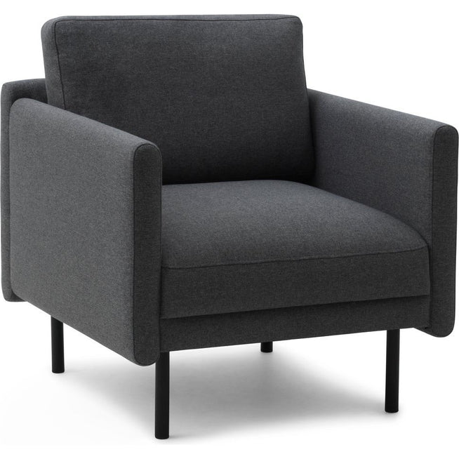 Photo of Rar Armchair - Lænestol - Re-born Dark Grey - W79 X D87 X H81 Cm