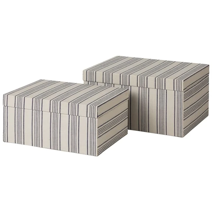 Photo of Cleo Storage Boxes Blue/Light Grey