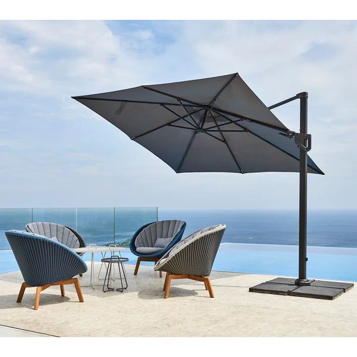 Hyde luxe tilt parasol, 3x3 m