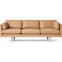 Ej220 2033 Sofa 3 Seater Leather Vegeta 90 Oak