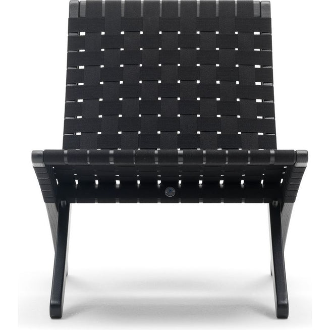 Photo of Mg501 Cuba Folding Armchair Oak Stand Black-Cotton