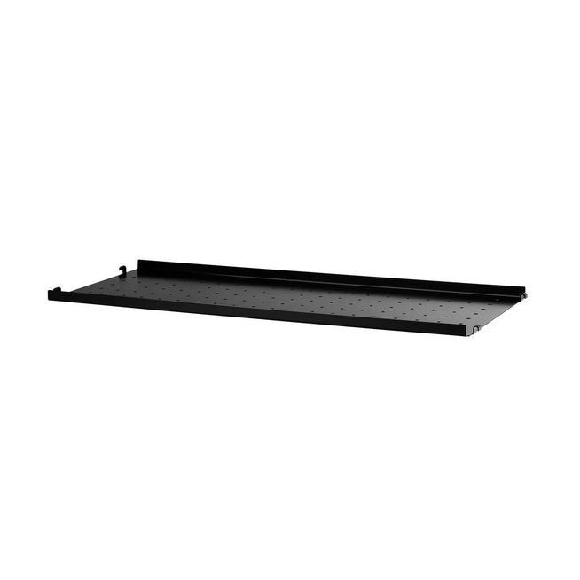 Photo of String Metal Shelf, Low Edge 78x20, Black - Shelving - Nils Strinning - Black - Metal