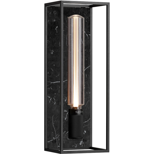 Photo of Buster + Punch - Caged Wall 1.0 Large - Satin Black Marble, Buster Bulb Tube - Vägglampor - Massimo Buster Minale - Svart