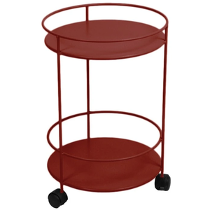 Photo of Guinguette Side Table With Wheels Chili