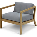 Thumbnail photo of Virkelyst Chair, Teak, Fossflakes Padding, Outdoor Textile /