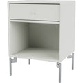 Thumbnail photo of Dream Nightstand - Nordic / Matt Chrome Legs - Bedside tables - Peter J. Lassen - Grey - Mdf