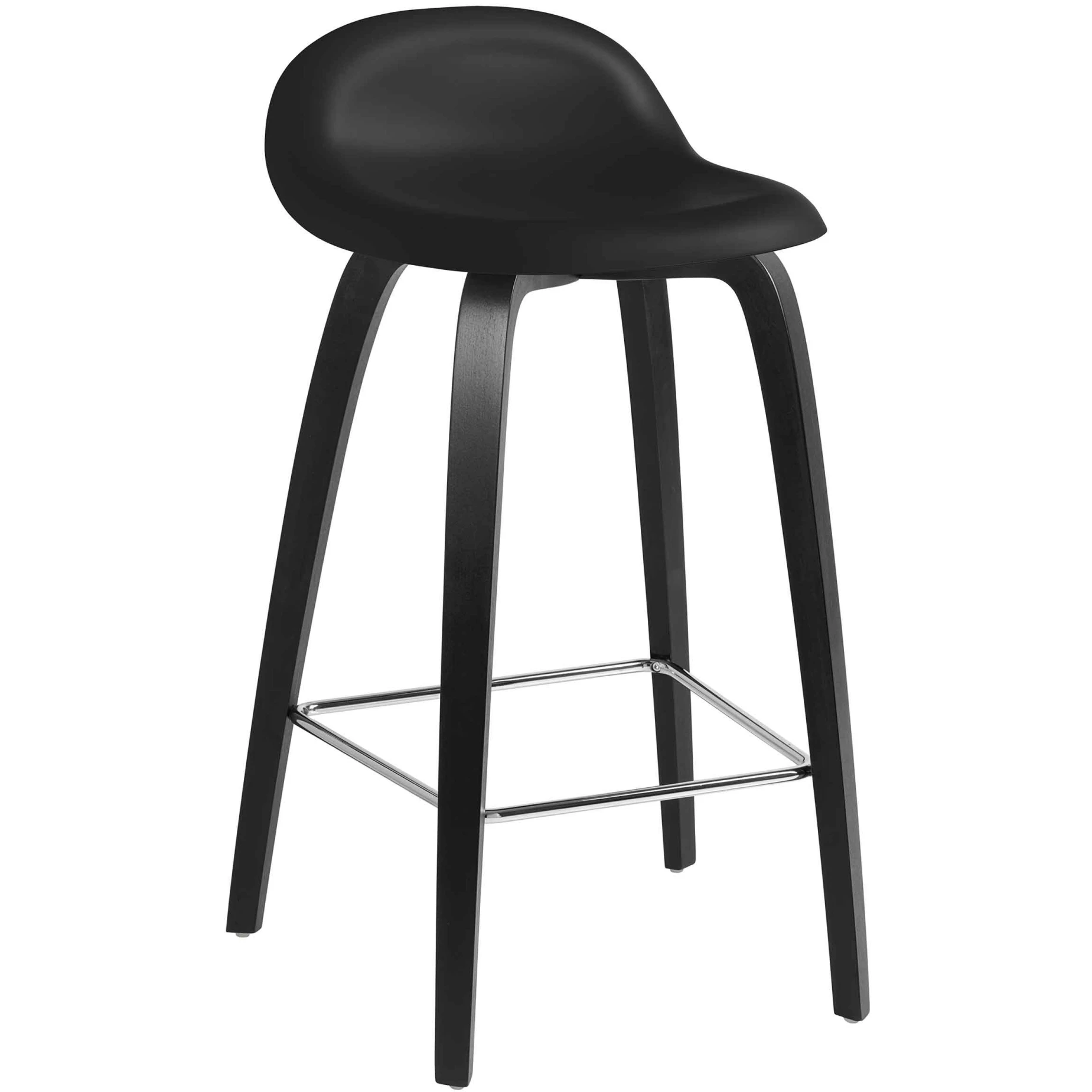 3d Counter Stool Wood Base 65 cm