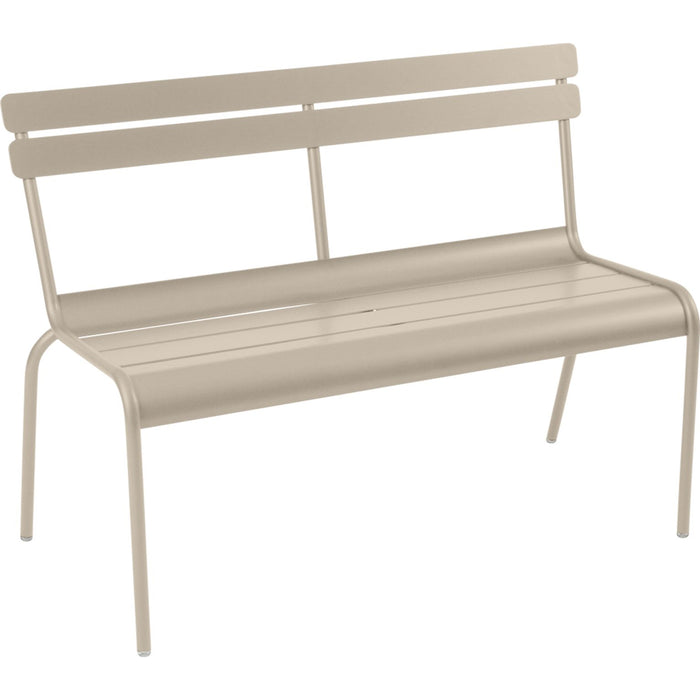 Photo of Luxembourg Bench With Backrest Nutmeg 14 - Garden Benches - Beige - Metal