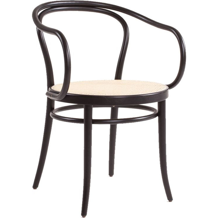 Photo of No.30 Karmstol Rattansæde Sortbejdset B123/new Rattan