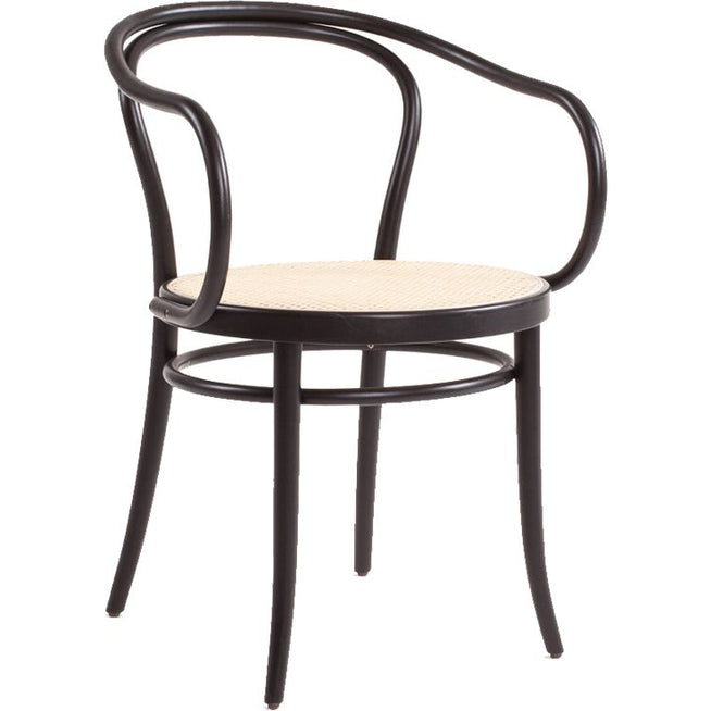 Photo of No.30 Karmstol Rattansæde Sortbejdset B123/new Rattan