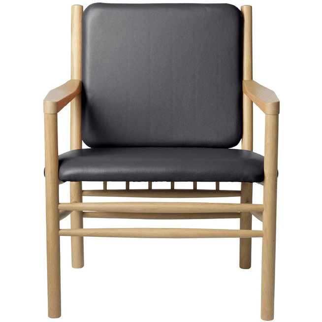 Photo of J147 Armchair - lacquered oak