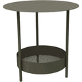 Salsa Pedestal Table, Rosemary - Small Table & Side Table Outdoor - Goula / Figuera - Green - Metal