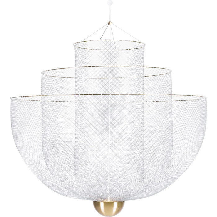 Photo of Meshmatics Chandelier Large - Pendant Lamps - Silver