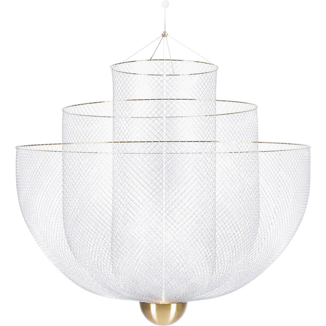 Photo of Meshmatics Chandelier Large - Pendant Lamps - Silver