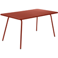 Thumbnail photo of Luxembourg Table 143 x 80 cm, Red Ochre - Outdoor Dining Table - Frédéric Sofia - Red - Metal