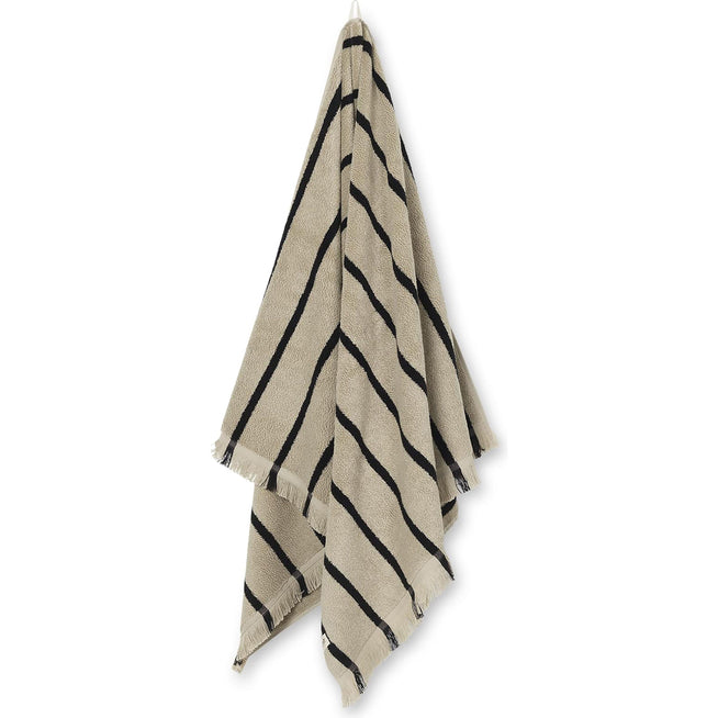Photo of Alee Towel - Håndklæde - Sand / Black /
