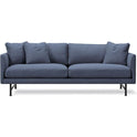 Calmo Sofa 80 5622 By Hugo Passos - 2 Personers Sofa - Rime 231 / Black - W170 X D90 X H75,5 X Sh41 Cm