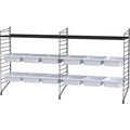 Thumbnail photo of String Headboard 85, Black, 2-pack - Shelving - Nils Strinning - Black - Metal