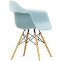 Eames Plastic Armchair Daw - 23 Ice Grey - Ash Honey Tone - Matstolar - Charles & Ray Eames - Grå - Metall/trä/plast